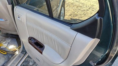 2000 Passport Passenger Right Rear Door Trim Panel With Switches Back Bge Beige