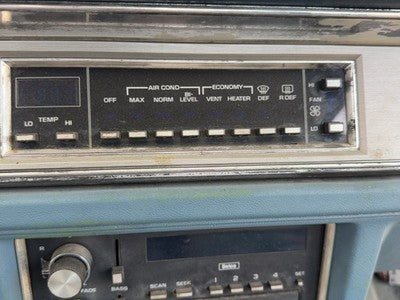 1986-1988 Olds 88 Temperature Control Module In Dash Heater Ac Head Unit Oem