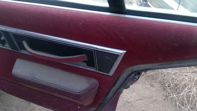 1990 Olds Eighty Eight Passenger Right Rear Inside Door Trim Panel Only Back Red