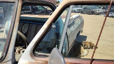 78-86 Dodge Ram W150 Driver Left Front Vent Window Small Door Glass With Frame