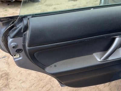 08-09 Legacy Outback Driver Left Rear Door Trim Panel With Switches Back Black