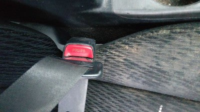 10-14 Legacy Outback Passenger Right Front Seat Belt Buckle Receiver Obc Black
