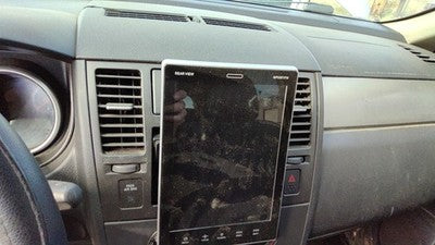 10-11 Nissan Versa Trim Bezel Around Radio Surround Dash Panel Oem Charcoal G