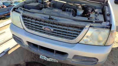 2002-2005 Ford Explorer Complete Header Panel Assembly Headlights Grille Oem