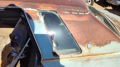 73-77 Supreme Driver Left Rear Quarter Glass Back Side Window 2 Door Coupe