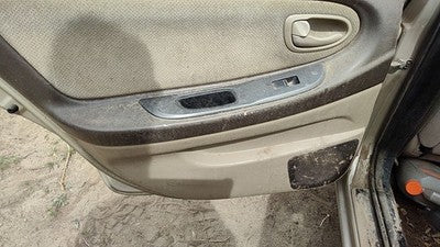 2000-2001 Nissan Maxima Driver Left Rear Door Trim Panel With Switches Back Tan