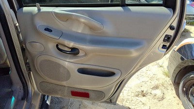00-02 Expedition Passenger Right Rear Door Trim Panel With Switches Back Tan Fh