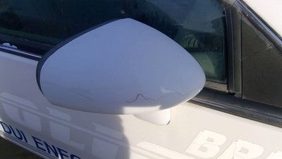 1991-1994 Chevy Caprice Passenger Right Side Mirror Door Mounted Oem White