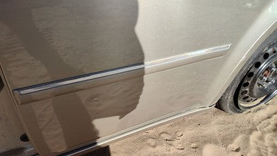 06-07 Chrysler 300 Driver Left Rear Moulding From Door Back Trim Strip Gold Pyg