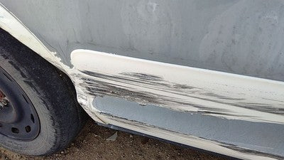 98-08 Crown Vic Passenger Right Rear Moulding From Door Back Trim Strip White