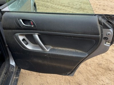 08-09 Legacy Outback Passenger Rear Door Trim Panel With Switches Back Black
