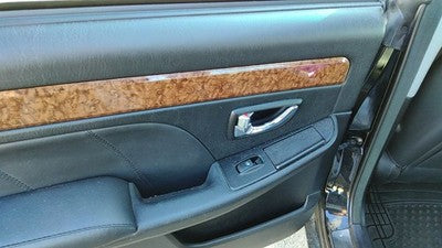 01-05 Hyundai Xg350 Driver Left Rear Door Trim Panel With Switches Back Black