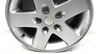 07-18 Jeep Wrangler 17 Aluminum Wheel Factory Rim 5 Spoke Silver Painted Color