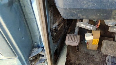 1986 Dodge Ram W150 Driver Left Lower Kick Trim Panel Oem Blue