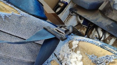 1996 Ford F350 Passenger Right Front Seat Belt Buckle Receiver Oem Blue