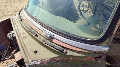 1953 Chevy Bel Air 150 Sedan Windshield Wiper Cowl Vent Trim Panel Chrome Cover