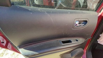 08-13 Nissan Rogue Driver Left Rear Door Trim Panel With Switches Back G Black