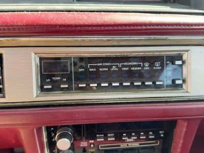 1986-1988 Olds 88 Temperature Control Module In Dash Heater Ac Head Unit Oem