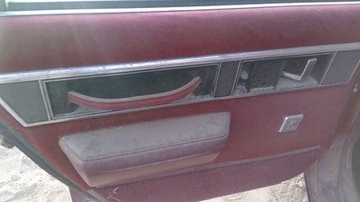 1990 Olds Eighty Eight Driver Left Rear Inside Door Trim Panel Only Oem Back Red