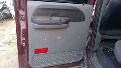 2005-2007 F350 Super Duty Driver Left Rear Inside Door Trim Panel Only Back Gray