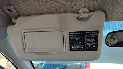 2016-2019 Nissan Versa Driver Left Sun Visor Oem Charcoal G 964019Mb1a