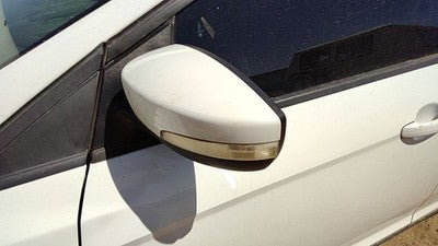 12-14 Focus Ford Focus Driver Left Power Side Mirror Door Mounted Oem White Yz