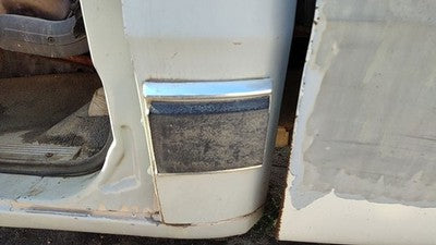 1984 Dodge D350 Driver Left Rear Lower Moulding On Cab Corner Oem