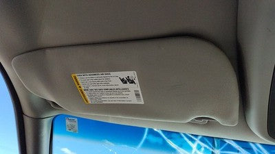 2005-2009 Chevy Uplander Driver Left Sun Visor Oem Gray 17B 15874430