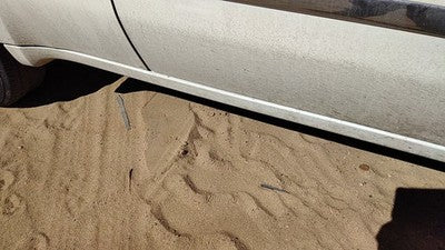 02-09 Gmc Envoy Passenger Right Lower Rocker Panel Moulding Side Skirt White 50U