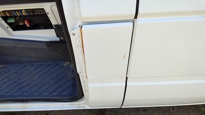 03-06 Dodge Sprinter Van 3500 Fuel Tank Door With Hinge Gas Lid Filler White P01