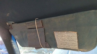 1993 Gmc Sierra 2500 Driver Left Sun Visor Oem Blue
