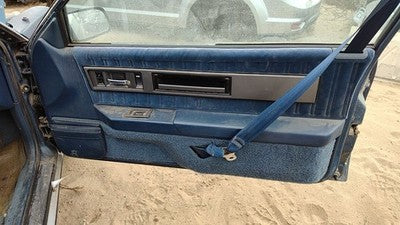 1989 Cutlass Calais Passenger Right Front Door Trim Panel W Switches Blue 2 Door