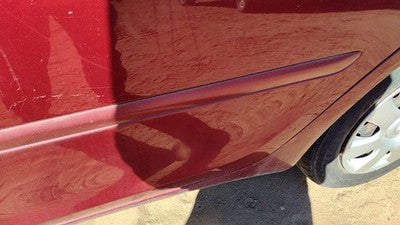 02-06 Camry Driver Left Rear Moulding From Door Back Trim Strip Salsa Red 3Q3