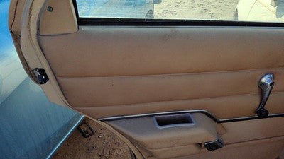 1984 Ford Tempo Driver Left Rear Door Trim Panel Manual Windows Back Tan