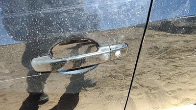 2007-2009 Nissan Sentra Driver Left Front Outside Door Handle Oem Black Kh3