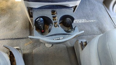 2008-2010 Dodge Grand Caravan Slide Out Dash Mounted Cup Holder Assembly Gray Ds