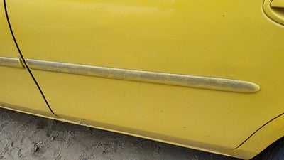 2000-2005 Dodge Neon Driver Left Rear Moulding From Door Back Trim Strip Yellow