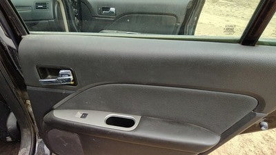 10-11 Fusion Passenger Right Rear Door Trim Panel With Switches Back Black Dw