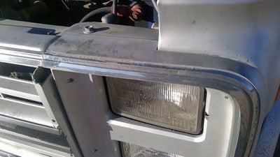 1989 Chevy G20 Van Driver Left Trim Bezel Around Headlight Oem Dual 15596118