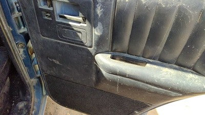 94 S10 Blazer Passenger Right Rear Door Trim Panel With Switches Back Black
