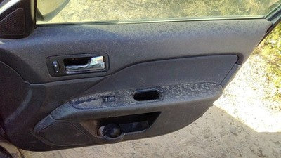 10-12 Fusion Passenger Right Front Door Trim Panel Wh Switches Dw Charcoal Black