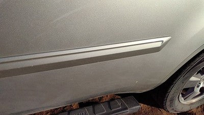 2009 Honda Pilot Driver Left Rear Moulding From Door Back Trim Strip Silver Si