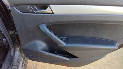 12-19 Vw Passat Passenger Right Rear Door Trim Panel With Switches Back Black Tb