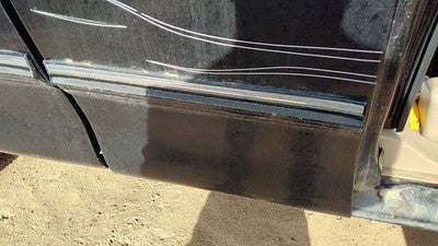 97 98 Ford F150 Passenger Right Rear Moulding From Door Back Trim Strip Black Ua