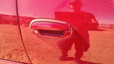 1997-2004 Ford F150 Passenger Right Front Outside Door Handle Oem Red