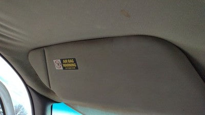 1999 F250 Super Duty Driver Left Sun Visor Oem Gray