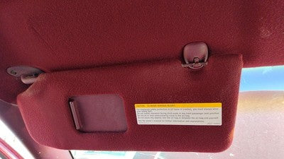 1995 Chevy Lumina Driver Left Sun Visor Oem Red