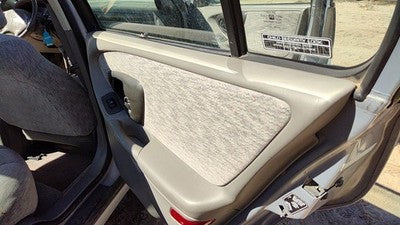 00 Chevy Malibu Passenger Right Rear Door Trim Panel With Switches Back 92d Gray