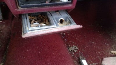 1989-1991 Olds Eighty Eight Ash Tray Assembly Oem Slide Out Dash Red 25535828