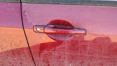 2003-2006 Mitsubishi Outlander Passenger Right Front Outside Door Handle Oem Red